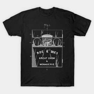 Roe & Doe's Great Show & Menagerie Toy Patent Illustration T-Shirt